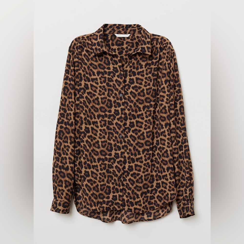 H&M Animal Print Blouse